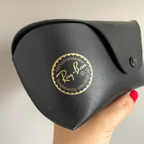 Ray Ban Black Semi-Hard Aviator Sunglasses Case - Large/Jumbo - Picture 2 of 7